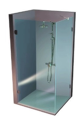 New glass zuhanykabin kép